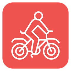Cycling Person Icon of Physical Fitness iconset.