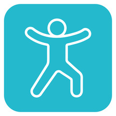 Warrior Pose Icon of Physical Fitness iconset.