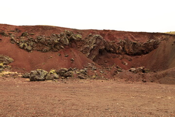 View on a volcano located on western peninsula Snæfellsnes of Iceland