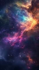 Fototapeta premium Vibrant Cosmic Expanse Filled With a Plethora