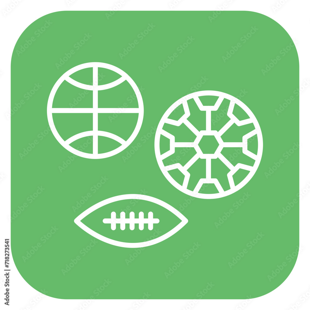 Sticker sports icon of learning iconset.