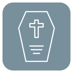 Obraz premium Coffin Icon of Funeral iconset.