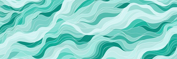 Coral reefs pattern white and teal