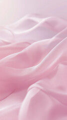 Obraz premium Aesthetic soft pink silk fabric background 