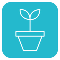 Plant Pot Icon of Spring iconset.