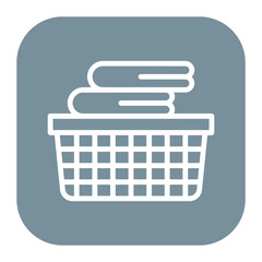 Laundry Basket Icon of Interior iconset.