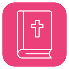 Fototapeta premium Bible Icon of Library iconset.