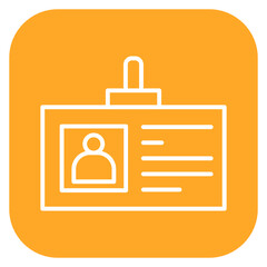Obraz premium Library Card Icon of Library iconset.