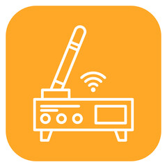 Wireless Router Icon of Computer and Hardware iconset.