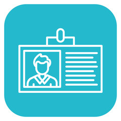 ID Card Icon of Office Stationery iconset.