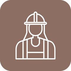 Female Engineer Icon of Engineering iconset.