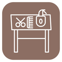 Table Icon of Hair Salon iconset.
