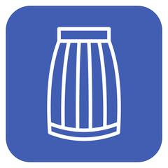Long Skirt Icon of Clothes iconset.