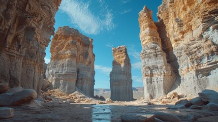 Majestic Monument Rocks: A Breathtaking View Generative AI Generative AI