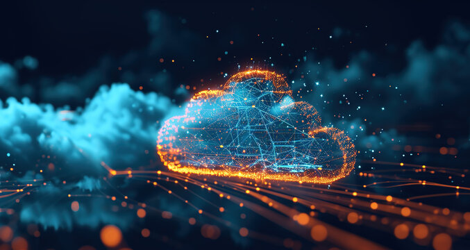Cloud Networking, Crypto, AI, Firewall Network Security, Artificial Intelligence, Cyber Security, Cloud Managed, Circuit Board, AI Generated Art for Business and Technology