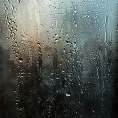 Obraz premium Condensation texture. Water droplets on glass