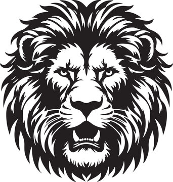 lion head vector illustration 