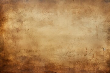 Fototapeta na wymiar Old brown parchment antique paper sheet or vintage aged grunge stain texture isolated background