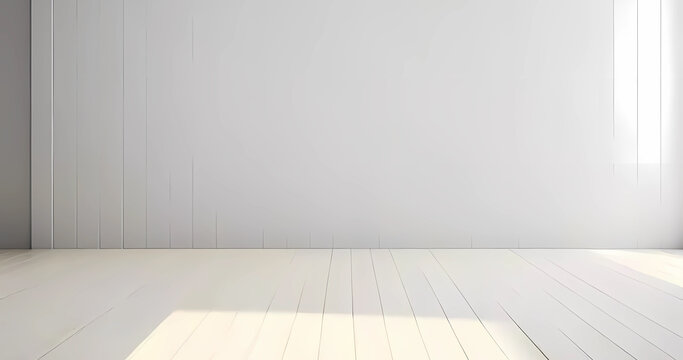 Beautiful minimalistic living room with empty space