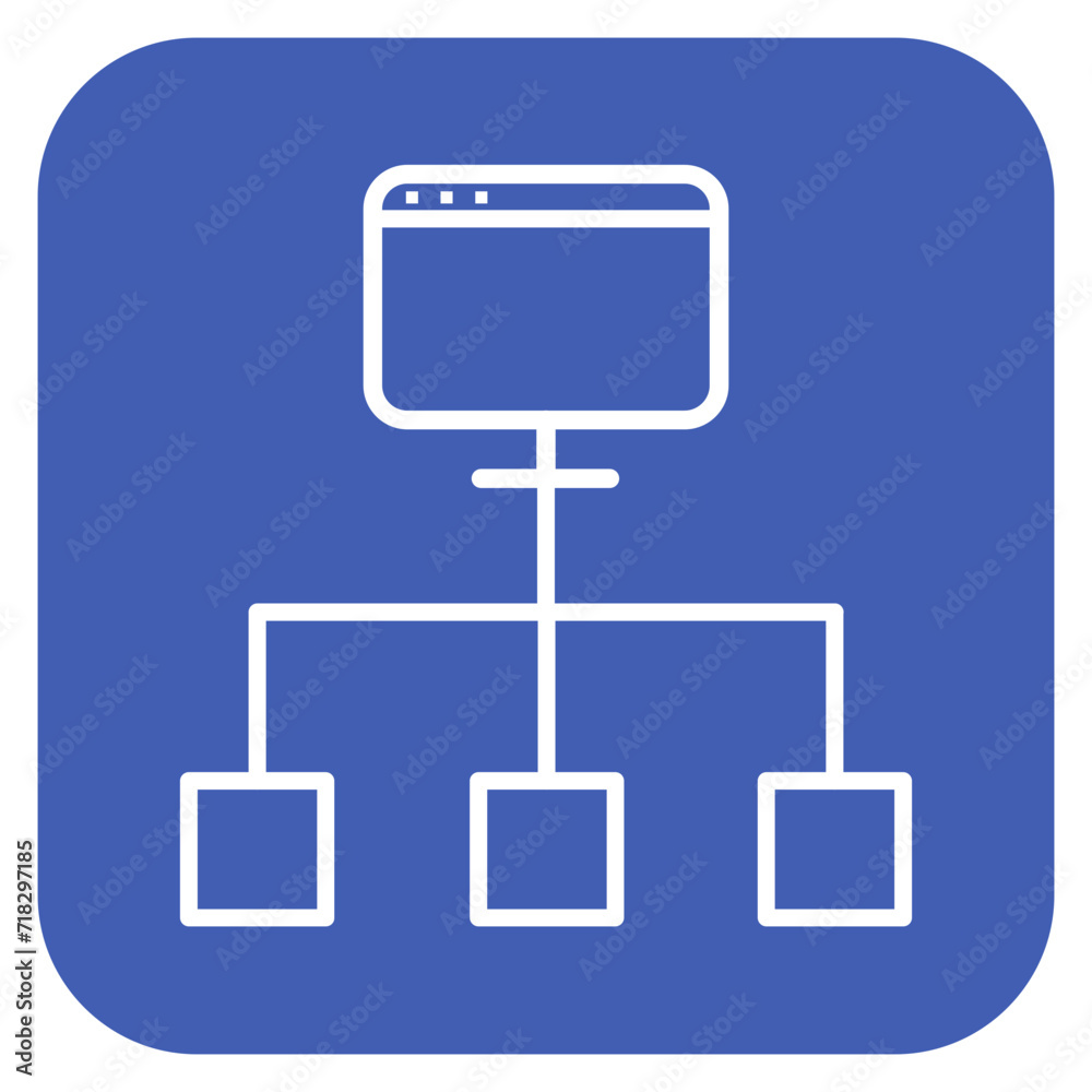 Sticker Network Segmentation Icon