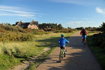Bicycle tour on the island of Sylt on the North Sea