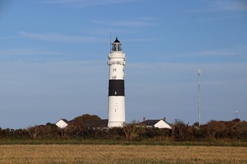Fototapeta na wymiar Leuchtturm in Kampen, auf der Insel Sylt