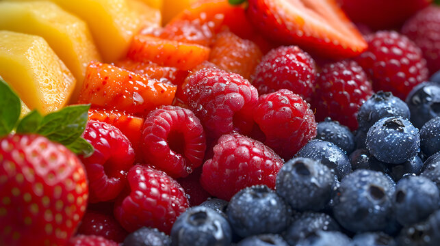 fresh tasty fruit selection