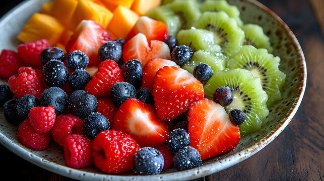 fresh tasty fruit selection