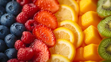 Fotobehang fresh tasty fruit selection © bmf-foto.de