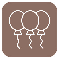 Balloons Icon of Kindergarten iconset.