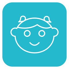 Girl Icon of Kindergarten iconset.