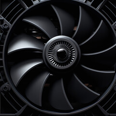 computer fan in white background