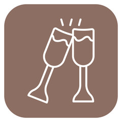 Cheers Icon of Wedding iconset.