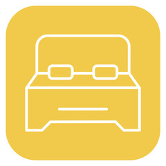 Double Bed Icon of Wedding iconset.