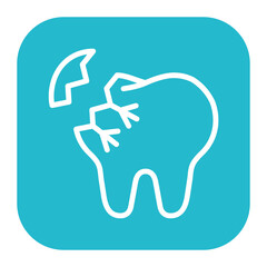 Broken Tooth Icon of Dental Care iconset.