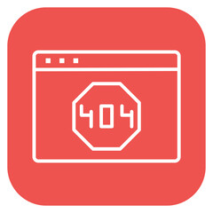 404 Error Icon of Web Hosting iconset.