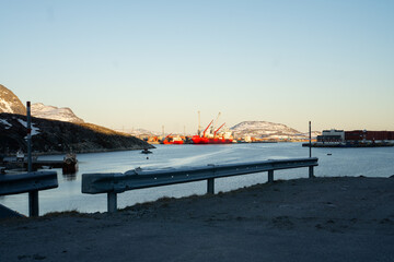 Arctic Harbor in Greenland's Capital, Nuuk