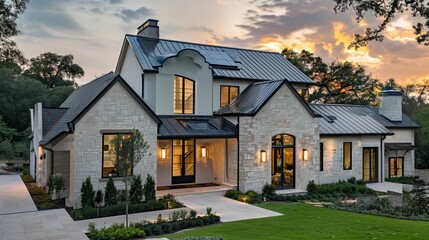 Beautiful, Newly Built Luxury Home Exterior