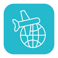 Worldwide Shipping Air Icon of ECommerce iconset.