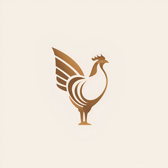 Obraz premium Beautiful Hen Logo, Perfect Chicken Design for Your Project and Creations, Ai Generative