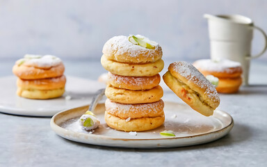 Capture the essence of Iced Vovo in a mouthwatering food photography shot