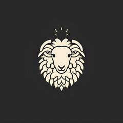 Beautiful Sheep Logo, Perfect Design for Your Project and Creations, Ai Generative