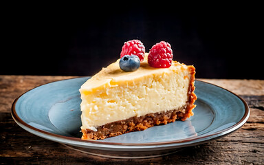 Capture the essence of Cheesecake in a mouthwatering food photography shot