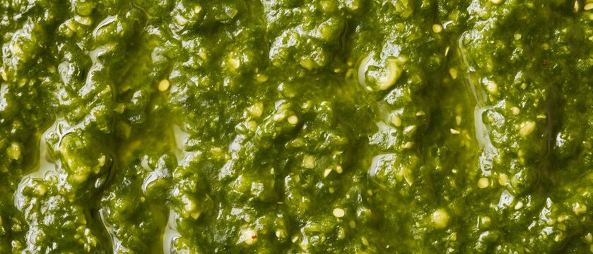 MexicanSalsa Verde (Green Sauce) full frame from above
