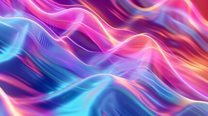 Spectrum Waves - Abstract Colorful Vector Background

