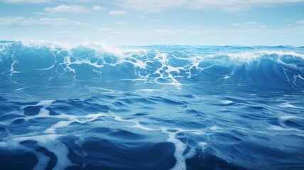 Blue water ocean waves wallpaper, sea foam blue aesthetic aerial view photography image