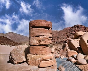 Columns of the Petra Temple
