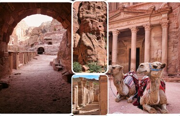 Petra in Jordan is a magical and fascinating place, a unique city carved into the rock, a UNESCO...