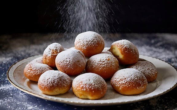 Capture the essence of Paczki in a mouthwatering food photography shot