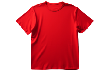 red t shirt isolated